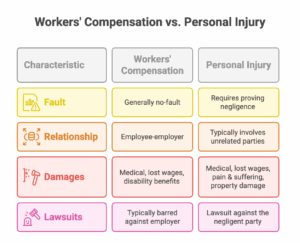 workers' compensation, personal injury