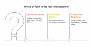 rear-end accident, construction zone